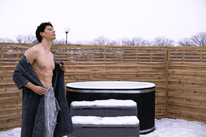 Balia z zimną wodą